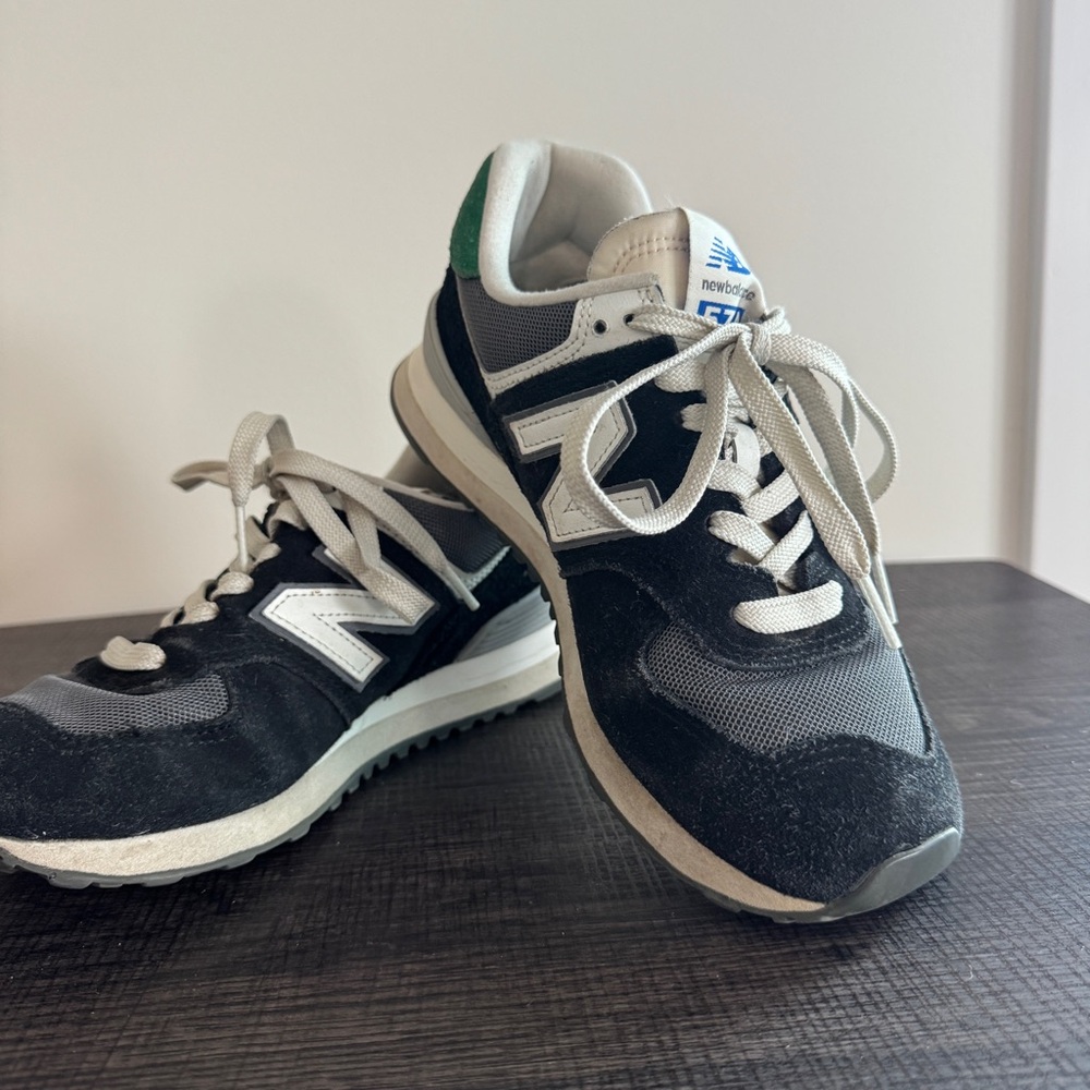 New Balance 574 Sneaker Black Classic Pine - Picture 3 of 9